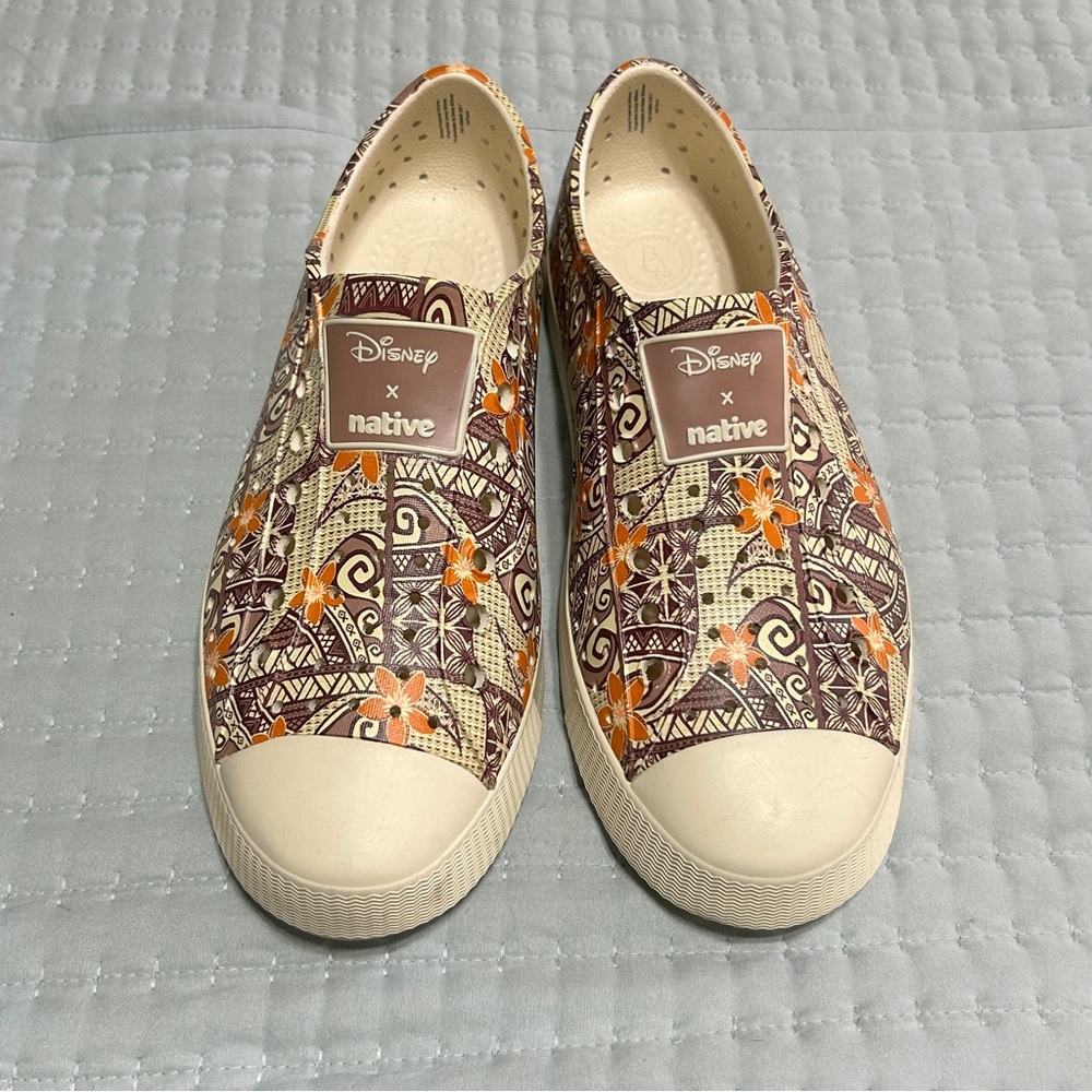 SOLD!!! Disney x Native Patterned Slip-On Shoes Featuring Moana